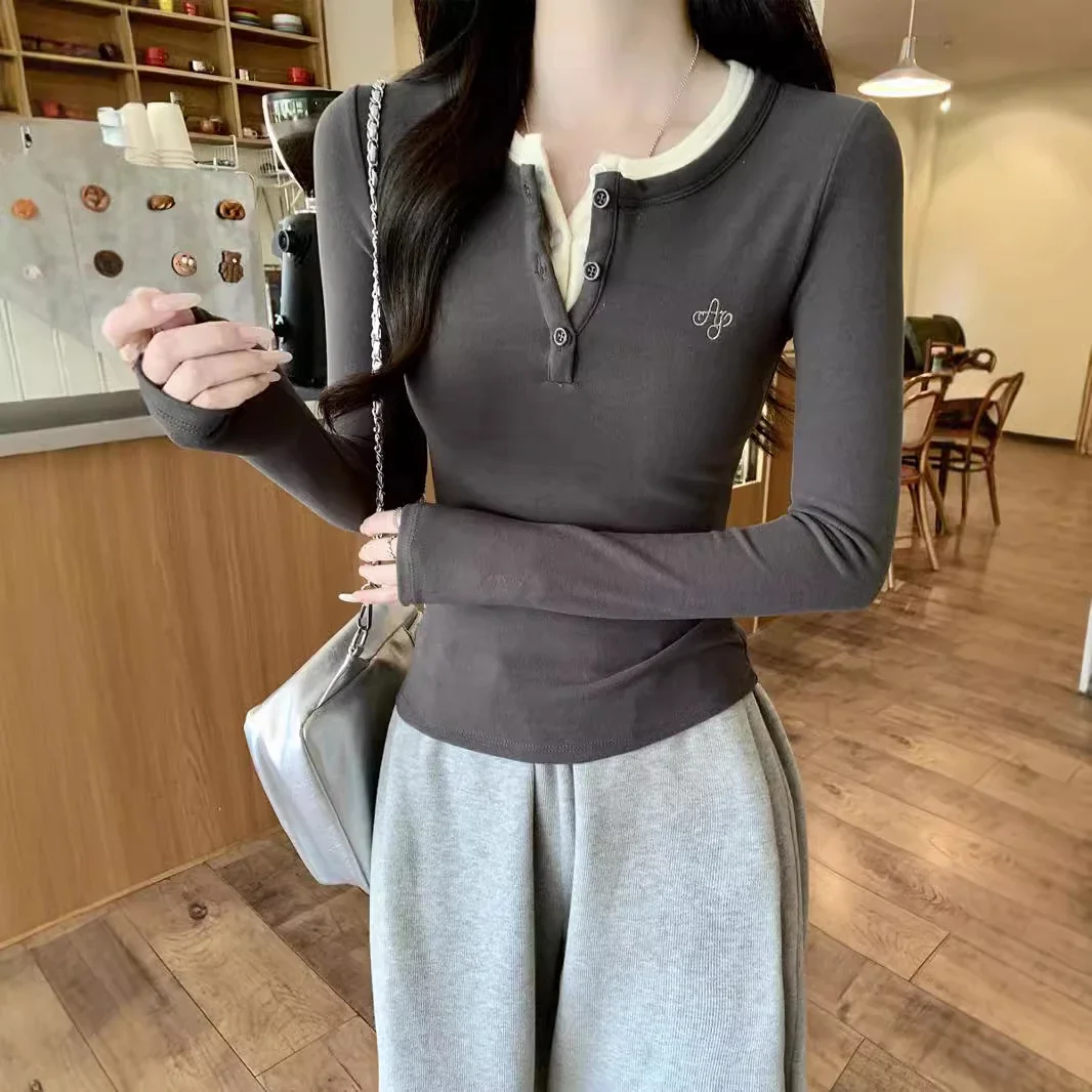 2025 Fall Women's Slim Layered Tee