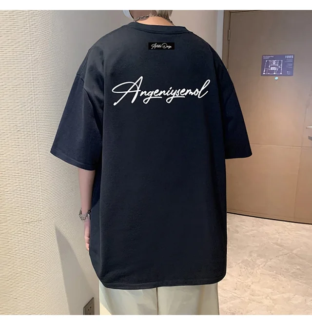 Men's Heavyweight Cotton Foam Print Tee Detail