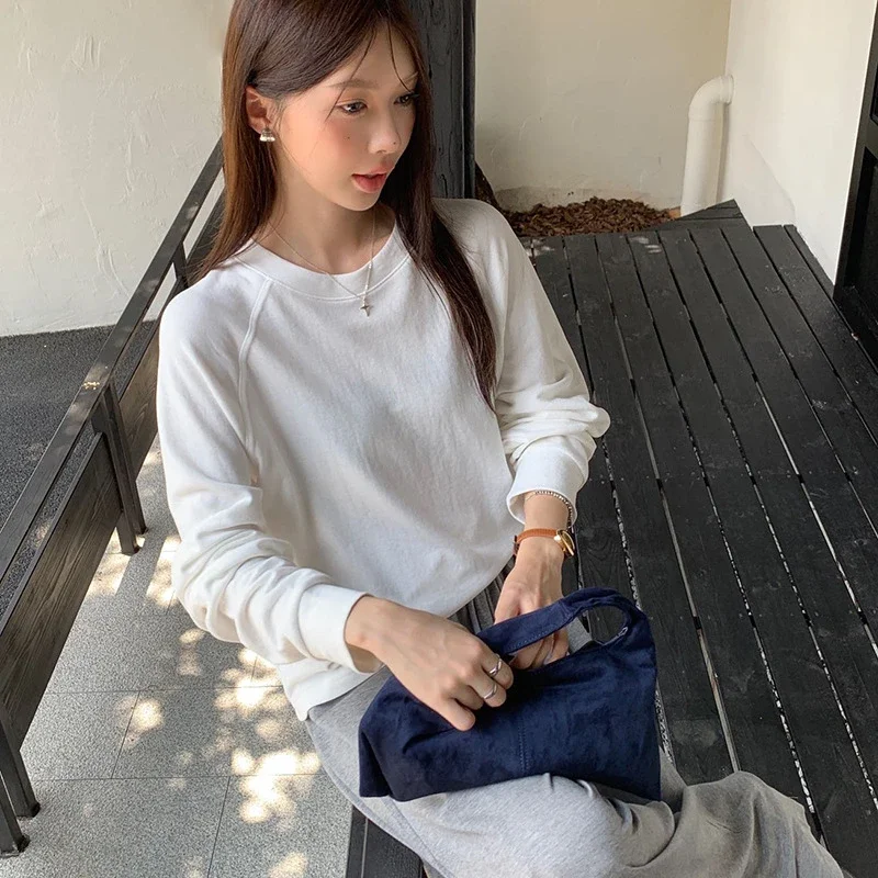 Women's Casual Solid Raglan Tee