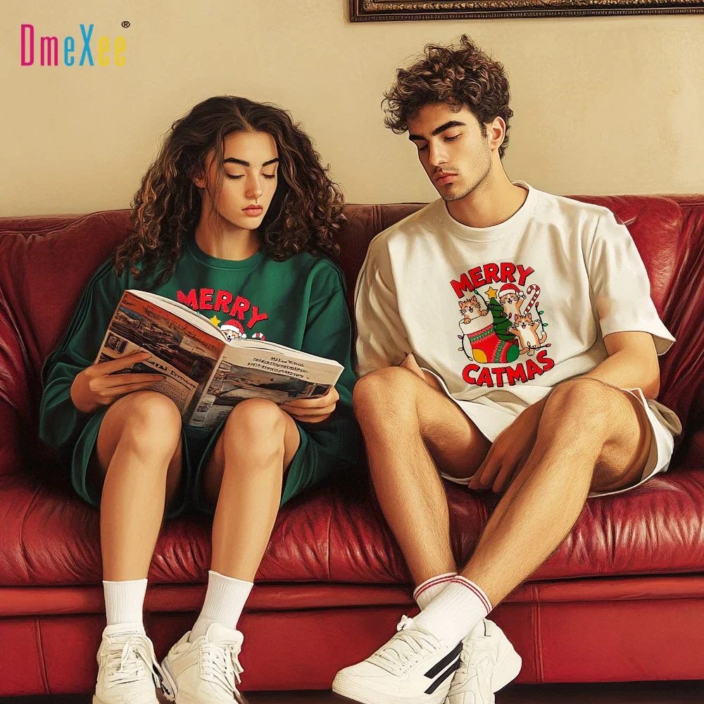 Men's Summer Relaxed Christmas Print Tee