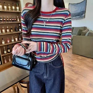 2025 Fall Women's Slim Layered Tee Detail