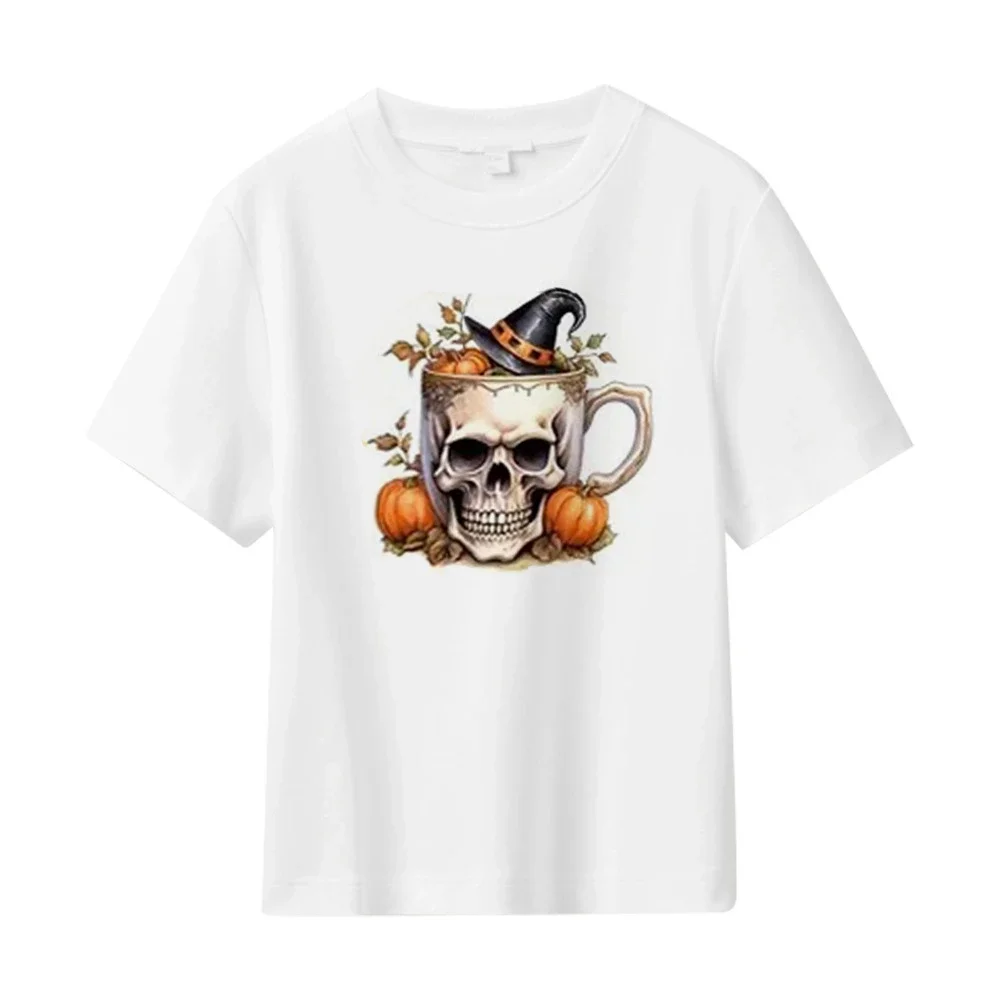 Men's Loose Fit Halloween Skull Tee