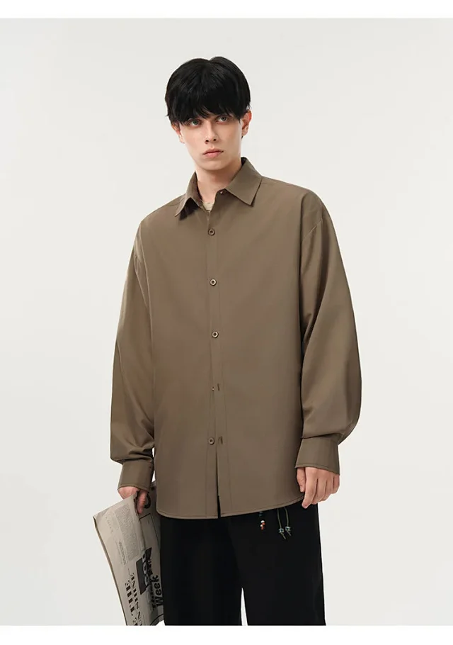 Men's Fall Casual Overshirt Detail