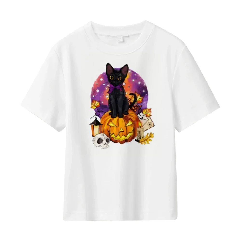 Men's Casual Loose-Fit Halloween Print Tee