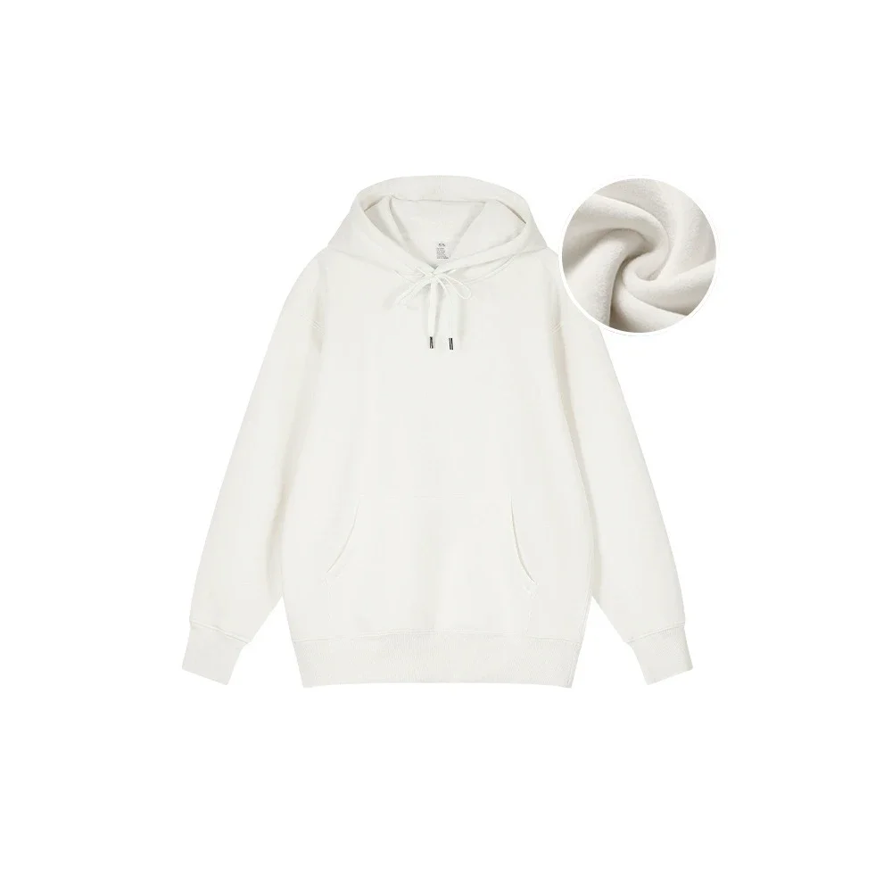 Unisex 450G White Fox Fleece Hoodie