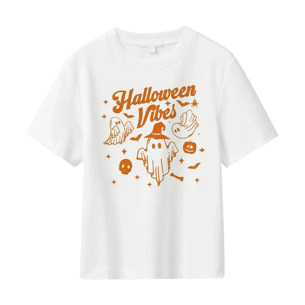 Summer Men's Loose Halloween Ghost Tee