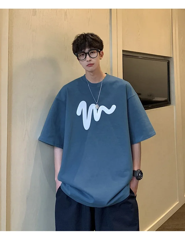 Oversized Men's Graphic Cotton Tee 2025 Detail