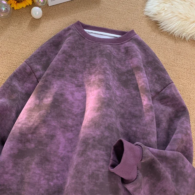 Men's Youth Vintage Distressed Tie-Dye Sweatshirt