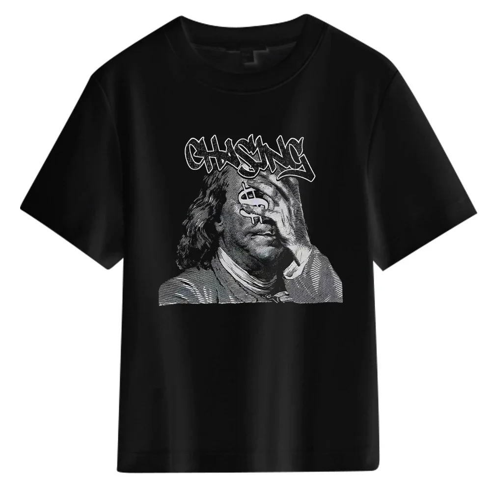 New Men's Oversize Tee with Dollar Print