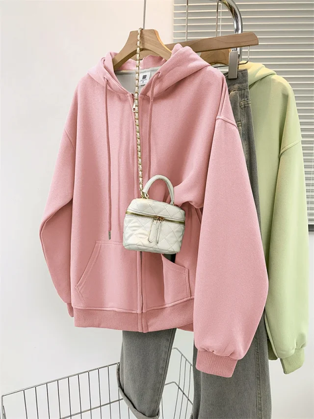 AW25 Multi-Color Vintage Ladies Hoodie Trendy Detail