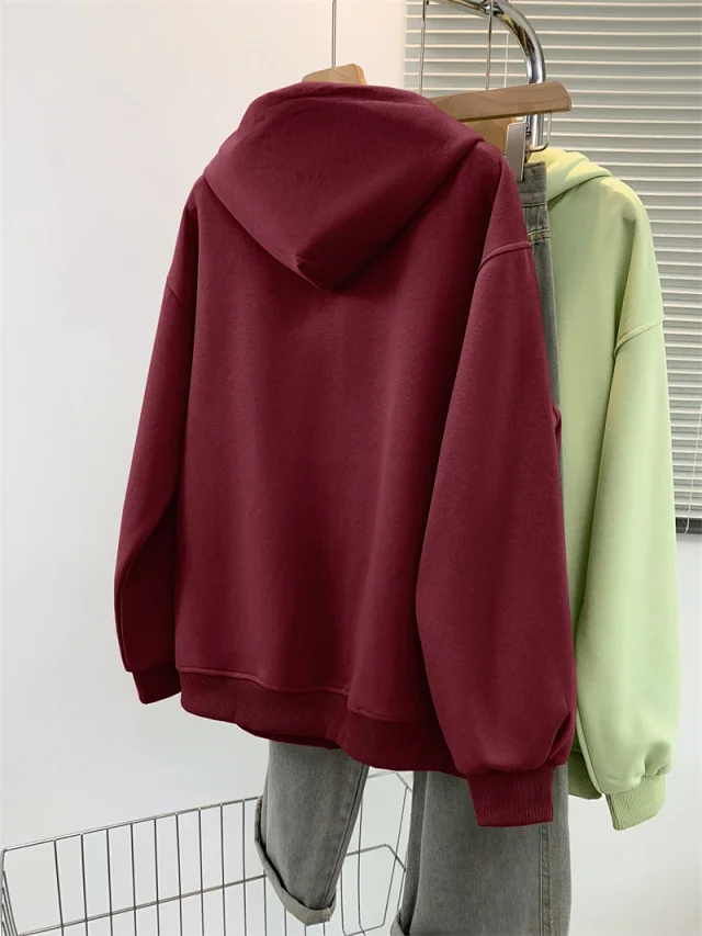 AW25 Multi-Color Vintage Ladies Hoodie Trendy Detail