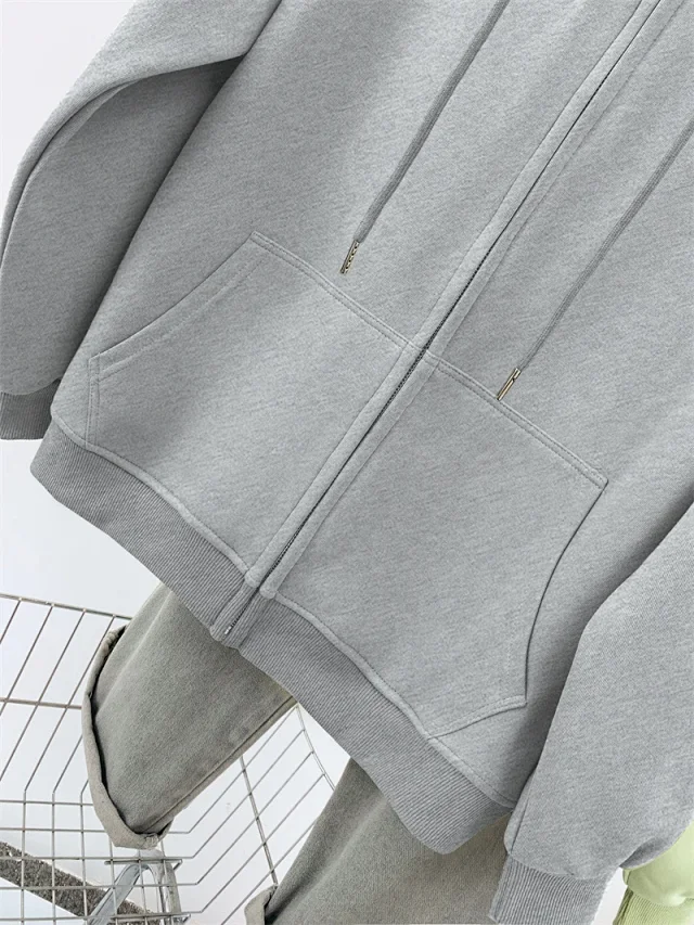 AW25 Multi-Color Vintage Ladies Hoodie Trendy Detail