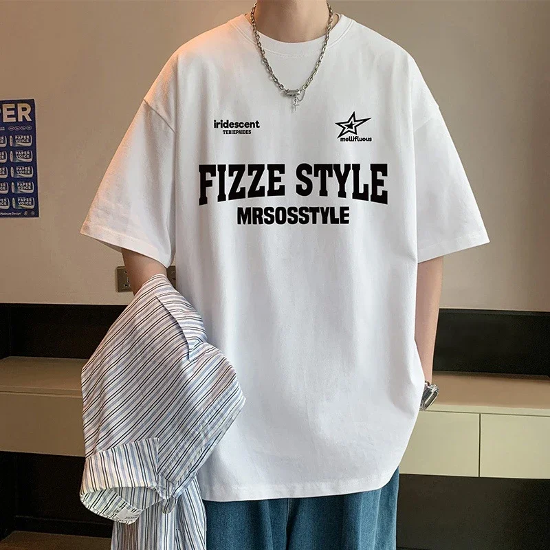 Summer 2025 Men's Cotton Oversized T-shirt