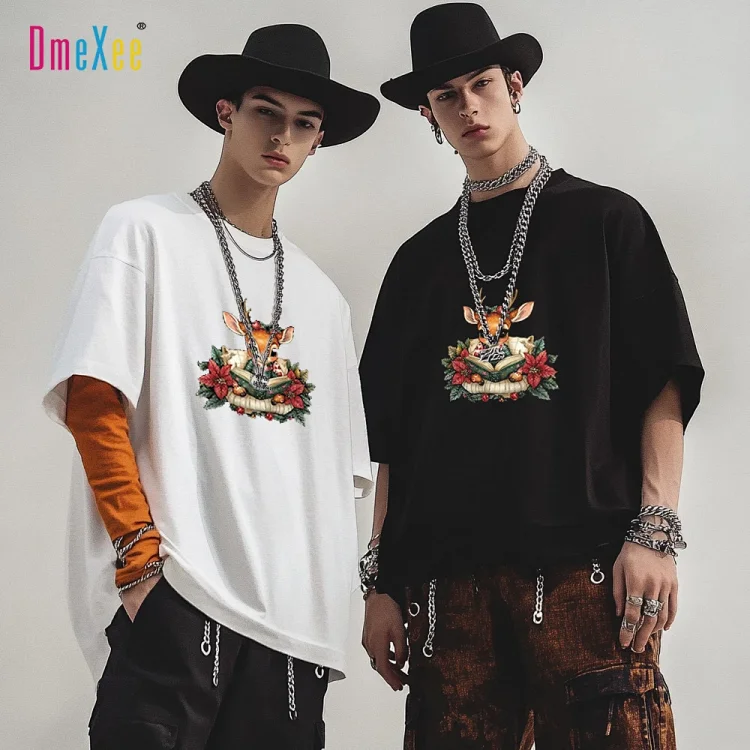 Summer Men's Plus Size Graphic Tee