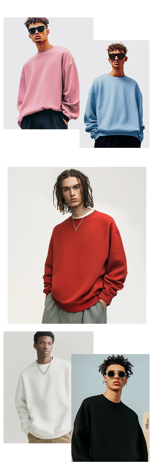 Unisex Oversized Heavyweight Cotton Sweatshirt Detail