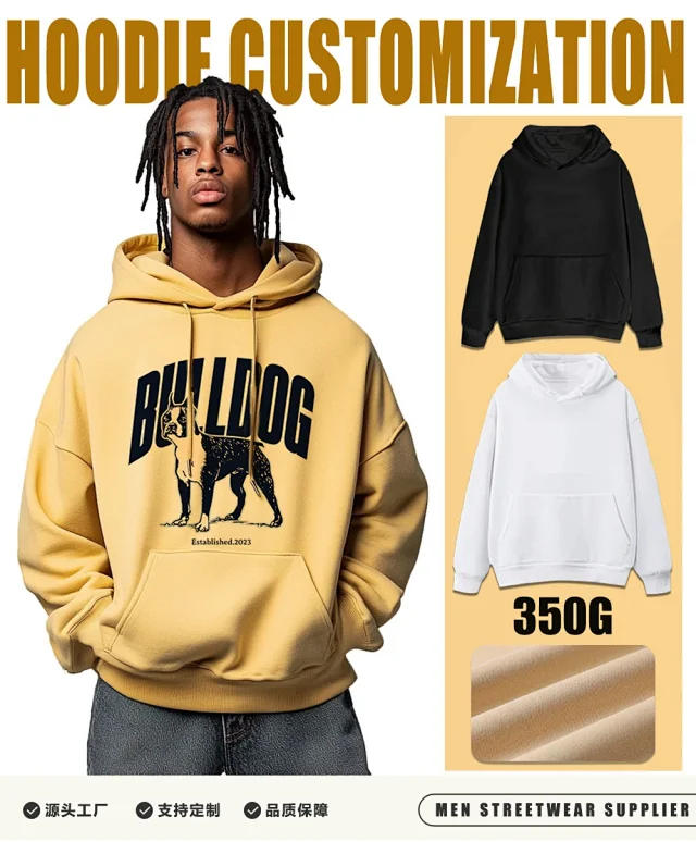 Korean Style Men's Hoodie Detail