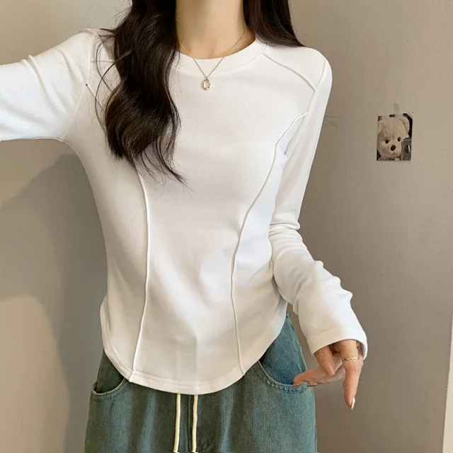 2025 Autumn Slim Fit Fishbone Top Detail