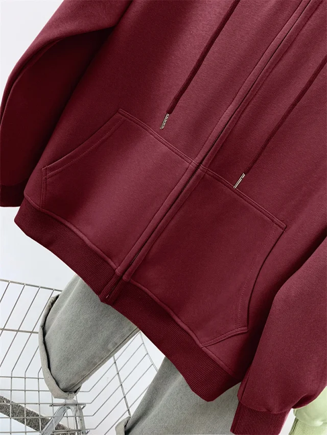 AW25 Multi-Color Vintage Ladies Hoodie Trendy Detail