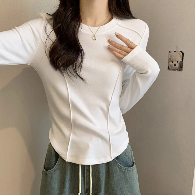2025 Autumn Slim Fit Fishbone Top Detail