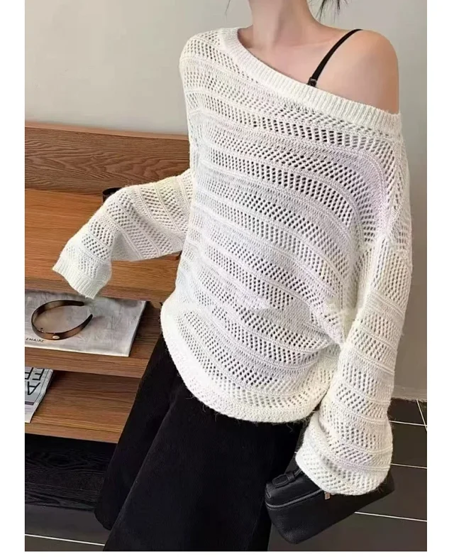 Women's Korean Lace Off-Shoulder Cover-Up Detail