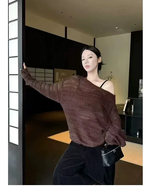 Women's Korean Lace Off-Shoulder Cover-Up Detail