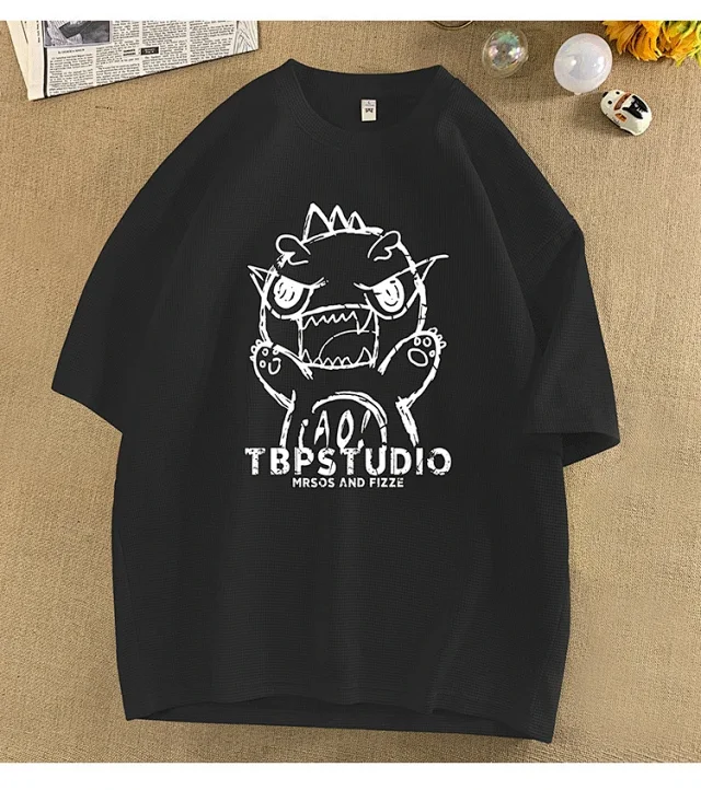 Men's Short Sleeve Dino Waffle Tee Detail