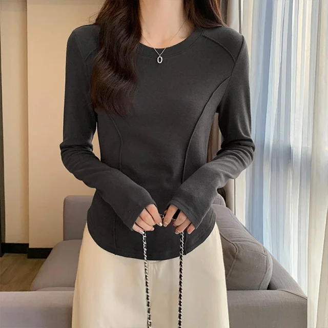 2025 Autumn Slim Fit Fishbone Top Detail