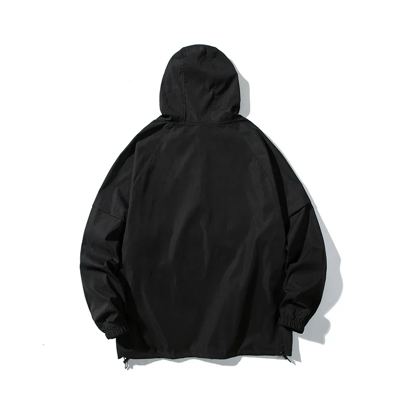 Men's Trendy Lightweight Half-Zip Hooded Jacket