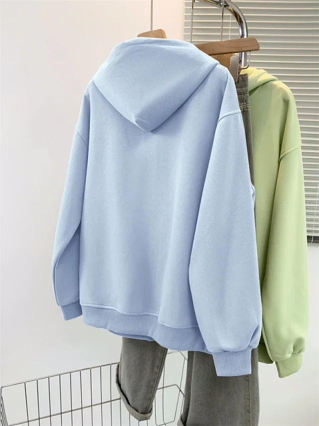 AW25 Multi-Color Vintage Ladies Hoodie Trendy Detail
