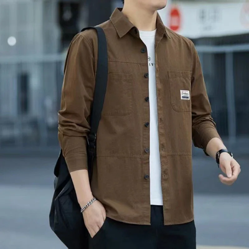Men's 100% Cotton Long-Sleeve Work Shirt