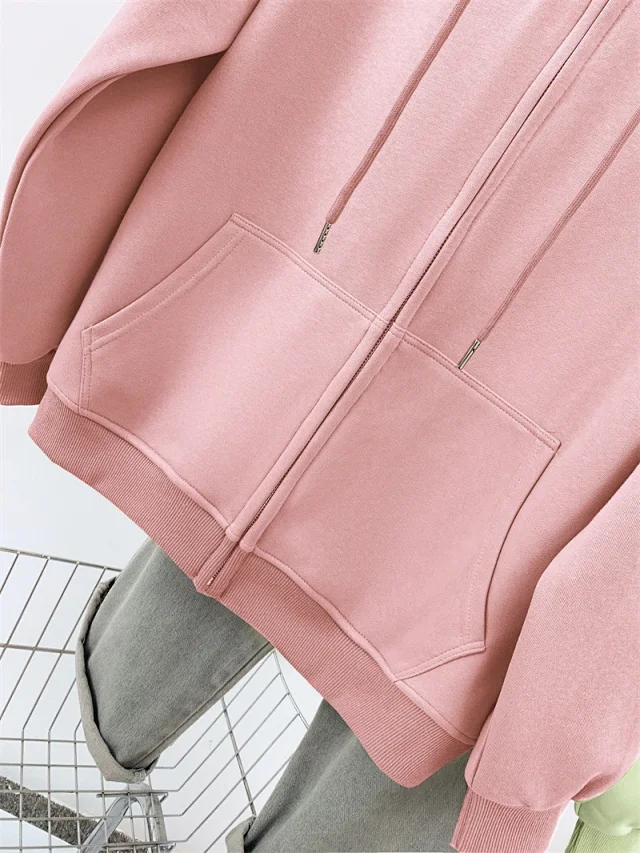 AW25 Multi-Color Vintage Ladies Hoodie Trendy Detail