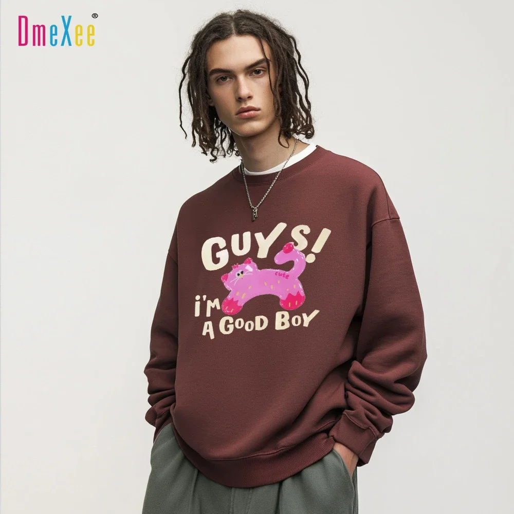 Factory New Men's Long-Sleeve Sweatshirt Burgundy