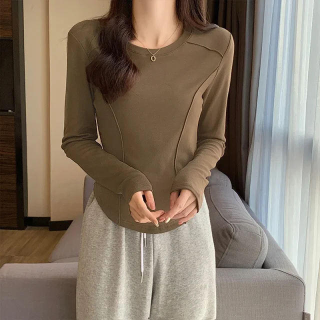 2025 Autumn Slim Fit Fishbone Top Detail