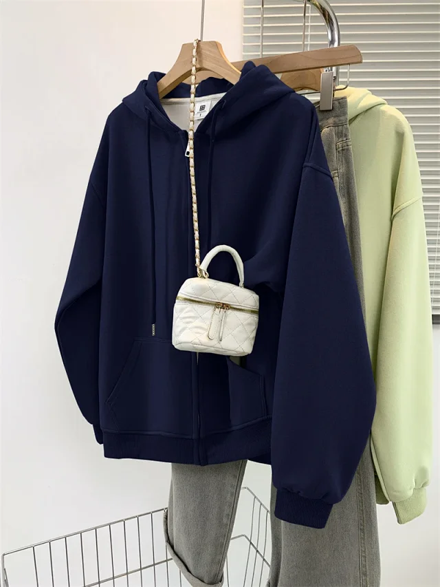 AW25 Multi-Color Vintage Ladies Hoodie Trendy Detail