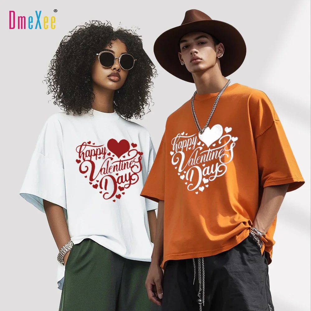 Men's Valentine's Day Heavyweight Cotton T-Shirt