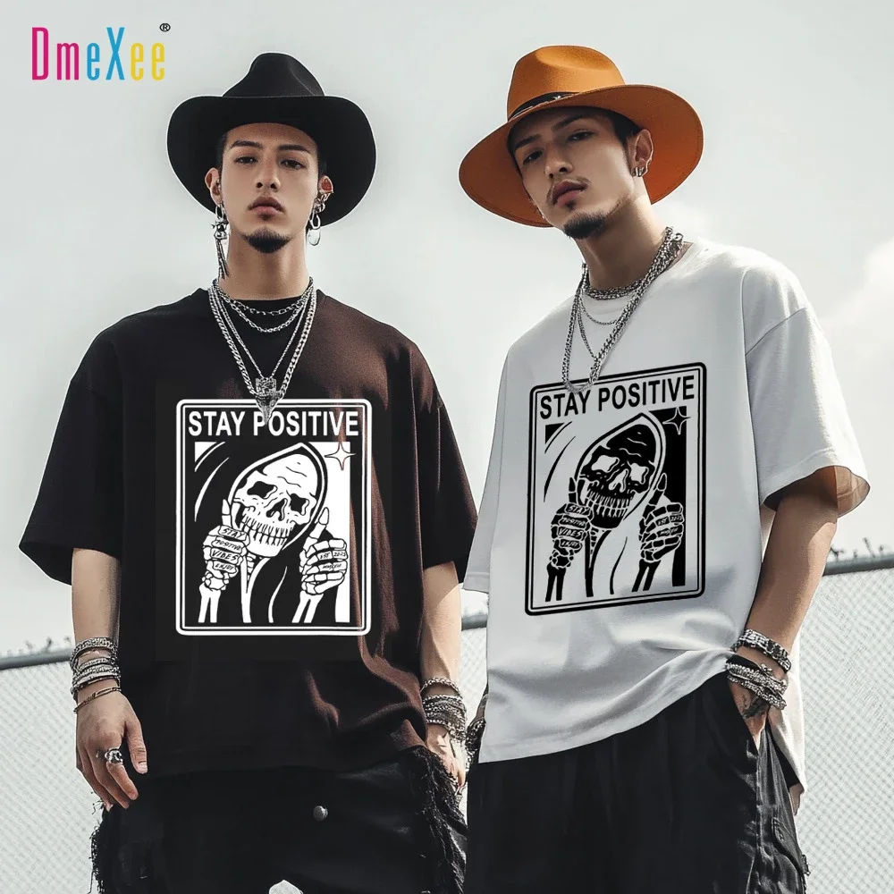 SS25 Men's Loose Retro Skull Tee