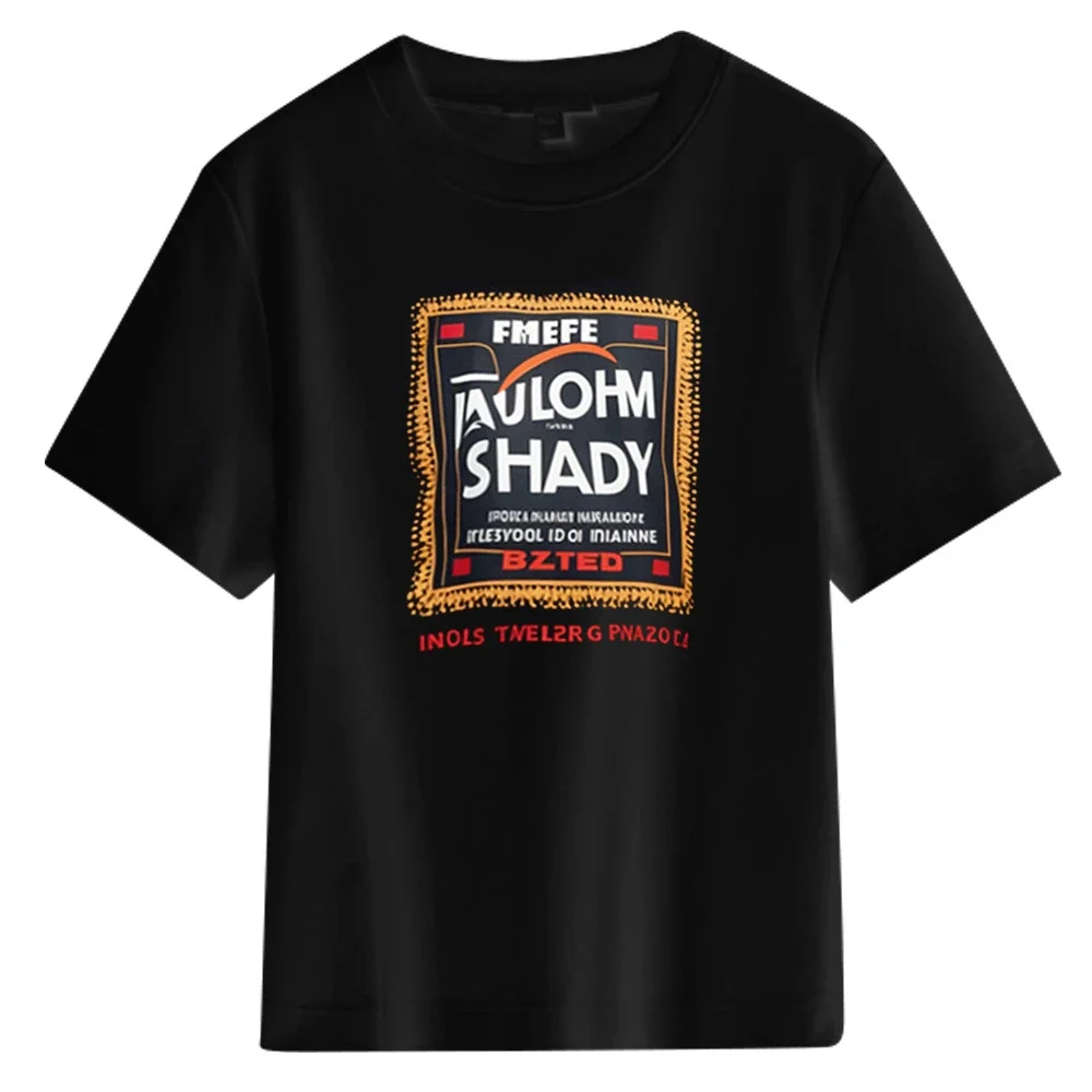 Men's Drop-Shoulder DIY-Print T-Shirt Casual