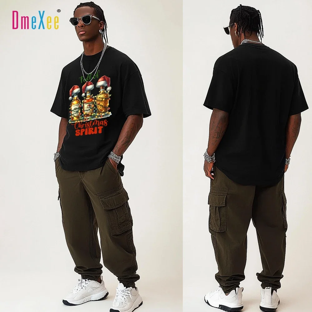 Men's Plus Size Summer Christmas T-Shirt