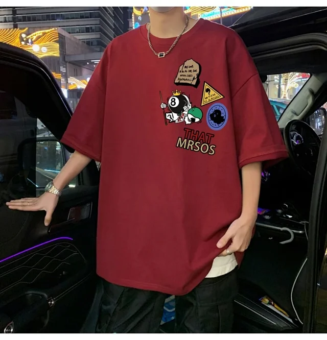 Men's SS25 American Loose-Fit Cotton Tee Detail