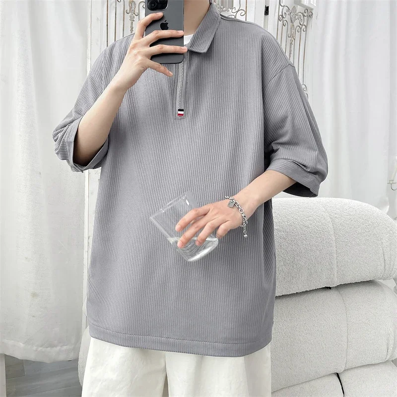 Men's Retro Quick-Dry Half-Zip Polo