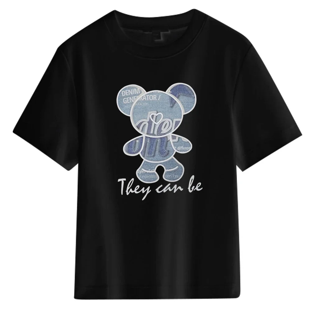 Men's Summer Bear Print T-shirt
