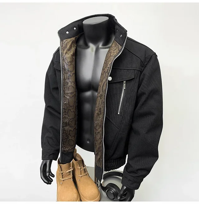 Zuoshan Mang Snake Year Men's Jacket Detail