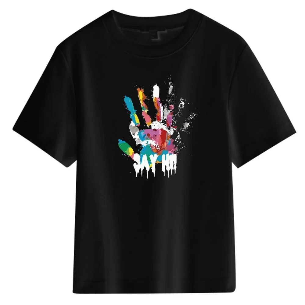 Men's Oversized Graffiti Palm Tee