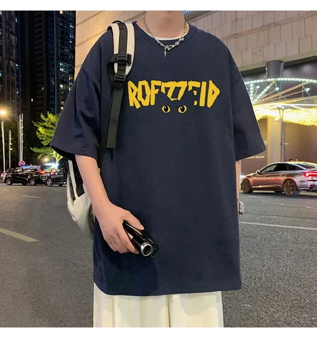 INS Men's Oversized Heavyweight Cotton Tee Detail