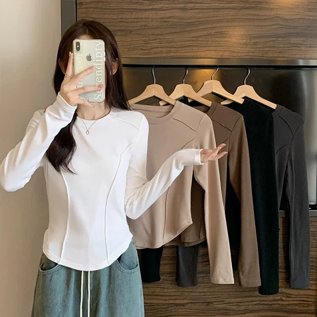 2025 Autumn Slim Fit Fishbone Top Detail