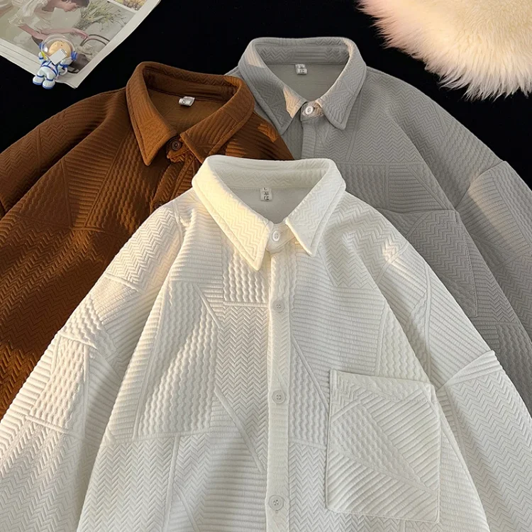 Japanese-Style Vintage Men's Corduroy Shirt