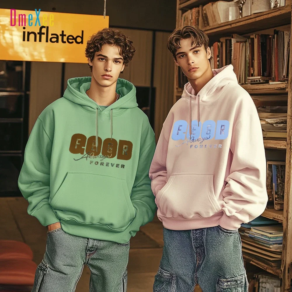 Spring 2025 Men's Casual Letter Hoodie