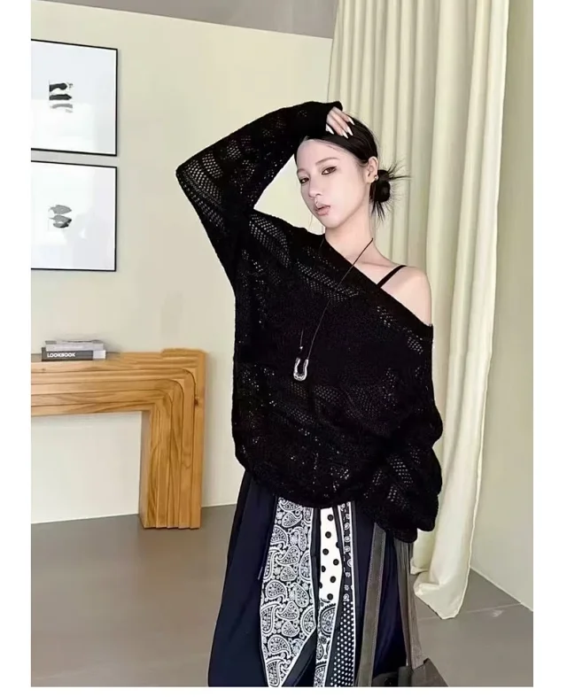Women's Korean Lace Off-Shoulder Cover-Up Detail