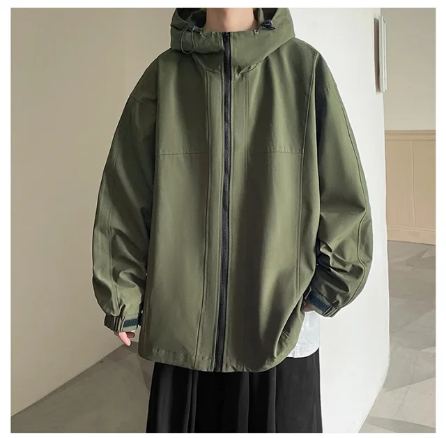 Men's American Retro Vibe Waterproof Jacket Detail