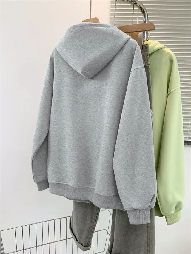 AW25 Multi-Color Vintage Ladies Hoodie Trendy Detail